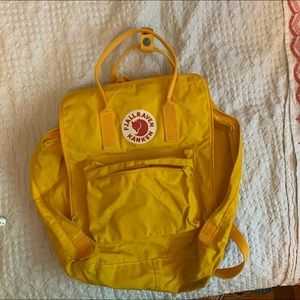 Fjallraven Kanken 16L backpack warm yellow